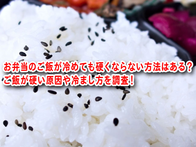 お弁当のご飯が冷めても硬くならない方法はある ご飯が硬い原因や冷まし方を調査 横浜独女のつれづれブログ